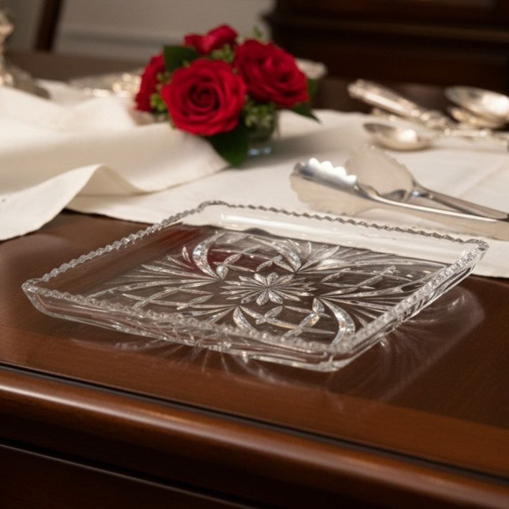 Waterford Crystal Marquis Newberry Square Tray 7.5" *